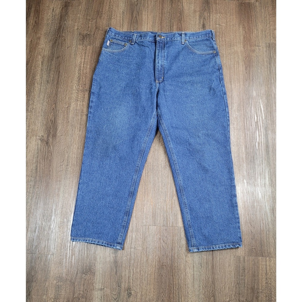 Carhartt B18 DST Jeans Mens 42x30 Traditional Fit Blue Denim Workwear USA 42 30